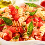 Tomato-Basil Rotini Alfredo